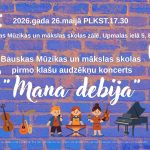 Koncerta "Mana debija" afiša.