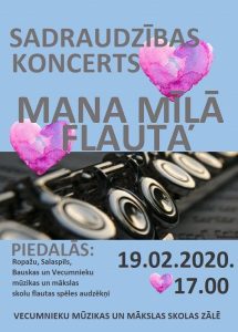 Būs koncerts “Mana mīļā flauta”