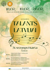 Klāt konkurss “Talants Latvijai”. Jau 31.reizi!