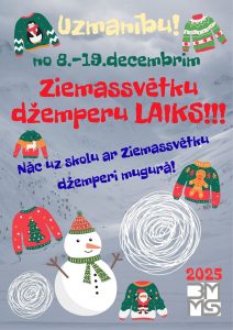 Nāc uz skolu Ziemassvētku džemperī!