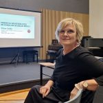 Diāna Zande pirms lekcijas.