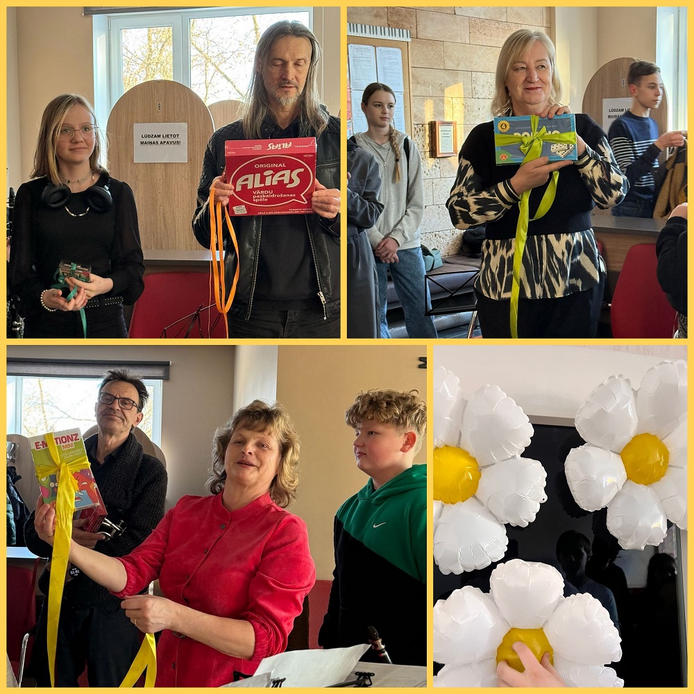 Ikars Ruņģis, Anita Velmunska, Inga Bukša rāda spēles pasākumā "Starpspēle".