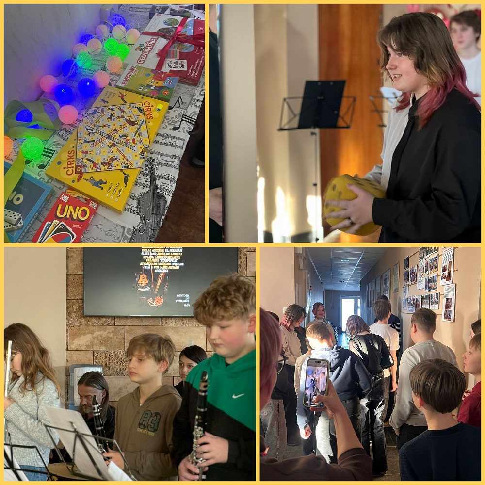 Mirkļi no pasākuma "Starpspēle", attēlu kolāža.