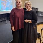 Diāna Zande un Anita Velmunska.