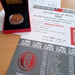 Bronzas medaļas sertifikāts no Taivānas konkursa.